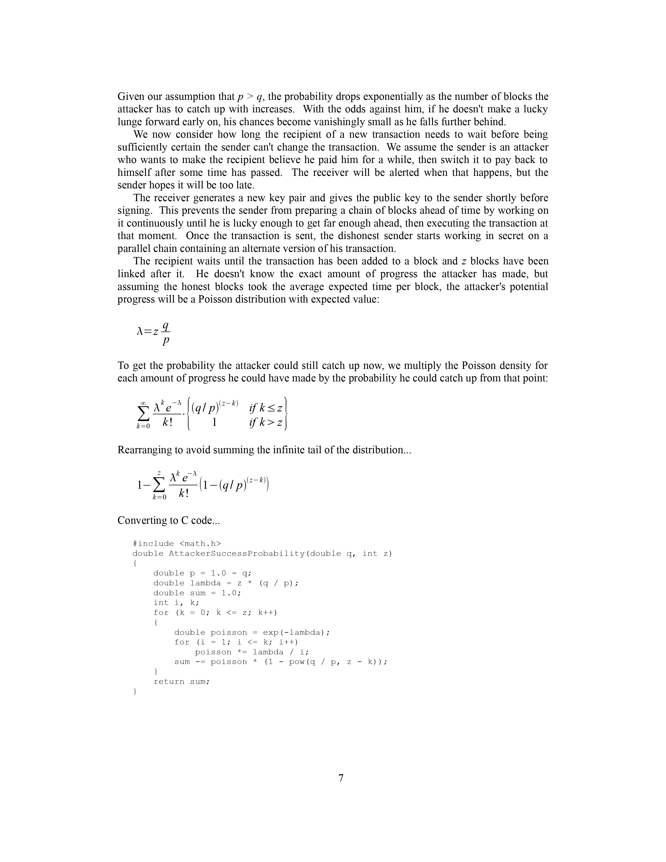 Bitcoin Whitepaper Page 7