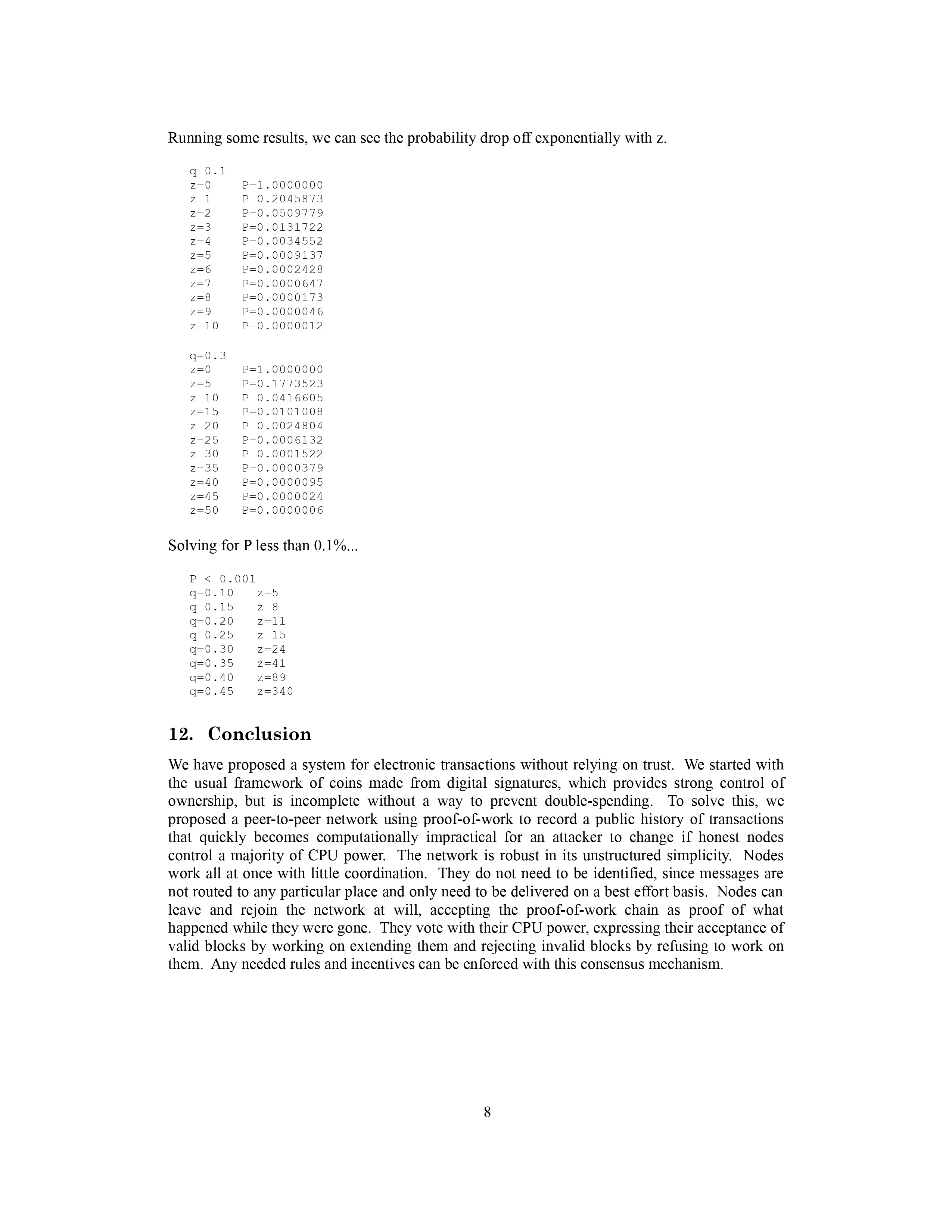 Bitcoin Whitepaper Page 8